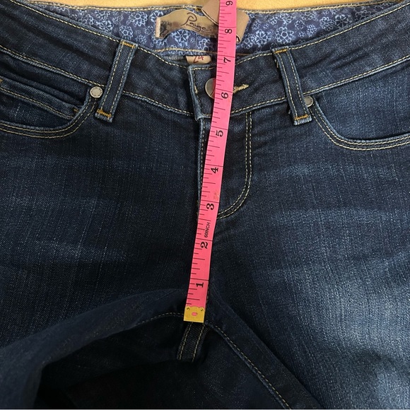 Paige Laurel Canyon dark‎ wash boot cut jeans size 24. - Picture 6 of 7